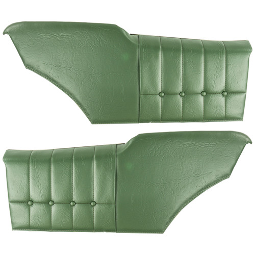 1971-72 Chevrolet Monte Carlo Hardtop Pre-Assembled Dark Green Rear Door Panels