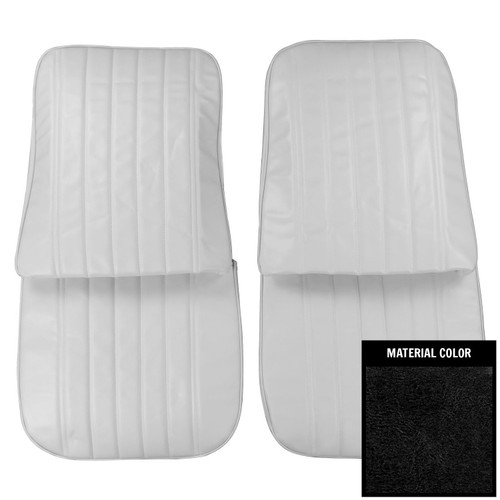 1971-1972 Chevrolet Monte Carlo Black Front Bucket Seat Covers