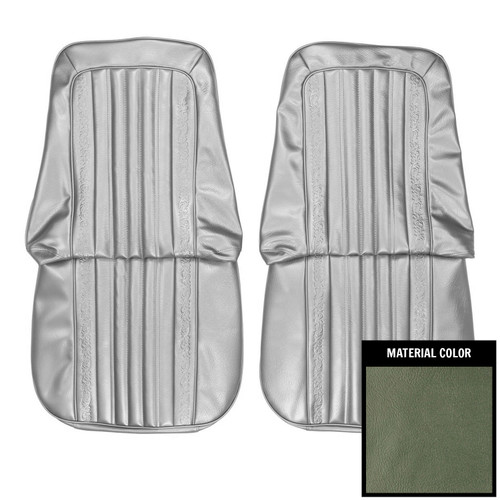 1971-1972 Chevrolet Truck Aqua Open Backed Front Bucket Seat Covers