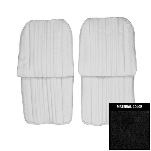 1971-1972 Chevrolet Blazer Black Plastic Backed Utility Bucket Seat Covers