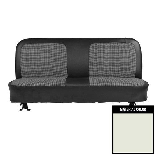 1971-1972 Chevrolet Truck White Houndstooth Front Bench Seat Cover