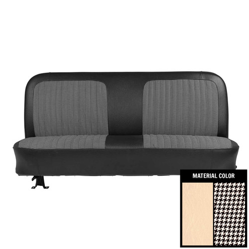 1971-1972 Chevrolet Truck Off White Houndstooth Front Bench Seat Cover