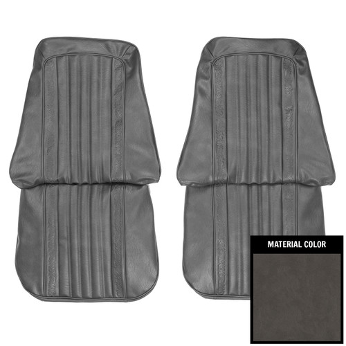 1971-1972 Chevrolet Truck Gray Front Bucket Seat Covers