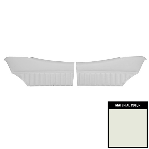 1971-1972 Skylark/350/Custom/GS Hardtop Pre-Assembled White Rear Door Panels