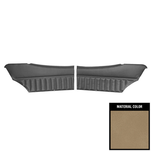 1971-72 Skylark/350/Custom/GS Hardtop Pre-Assembled Sandalwood Rear Door Panels