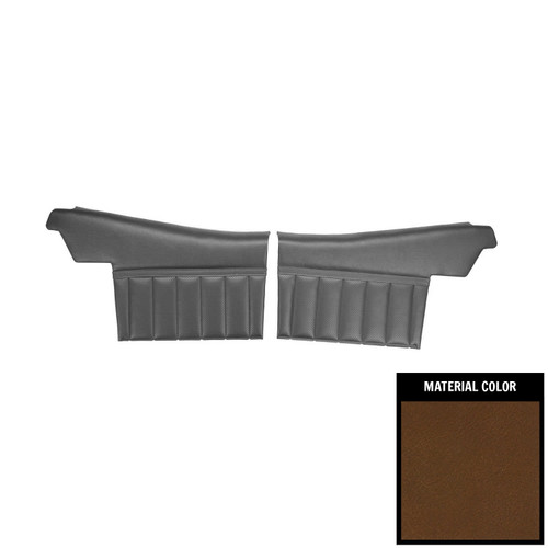 1971-72 Skylark/350/Custom/GS Convt Pre-Assembled Dark Saddle Rear Door Panels
