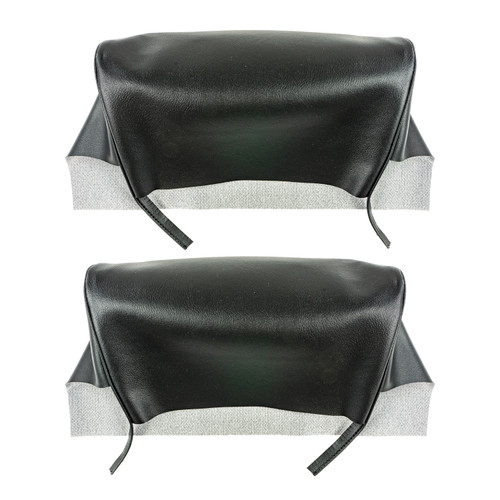 1971-1972 Buick Riviera Black Bench Seat Head Rest Covers