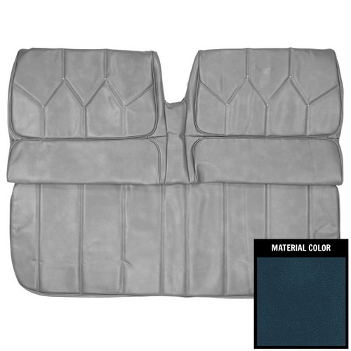 1971-1972 Buick Riviera Hardtop Blue Rear Bench Seat Cover