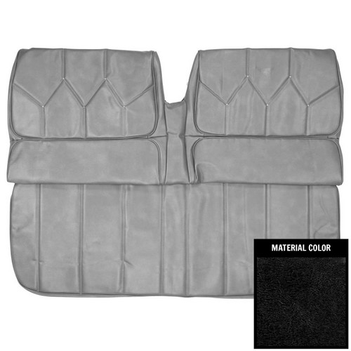 1971-1972 Buick Riviera Hardtop Black Rear Bench Seat Cover