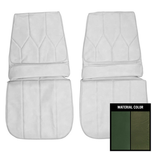 1971-1972 Buick Riviera Dark Green Front Bucket Seat Covers