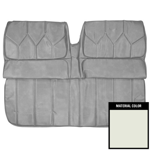 1971-1972 Buick Riviera Hardtop White Rear Bench Seat Cover