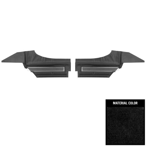 1972 Oldsmobile Cutlass "S" 2-Door Sedan Black Rear Door Panels