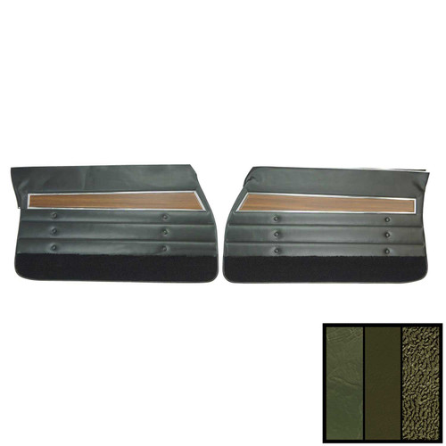 1972 Oldsmobile Cutlass "S" 2-Door Sedan Dark Green Front Door Panels