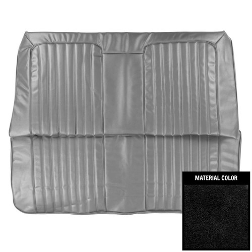 1972 Pontiac GTO, LeMans Sport; Hardtop; Rear Bench Seat Cover; Black