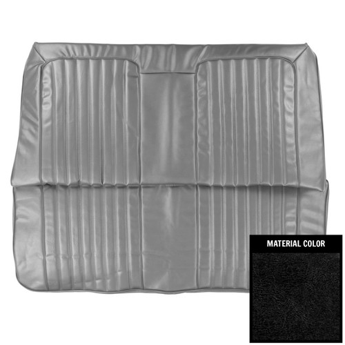 1972 Pontiac GTO/LeMans Sport Convertible Black Rear Bench Seat Cover