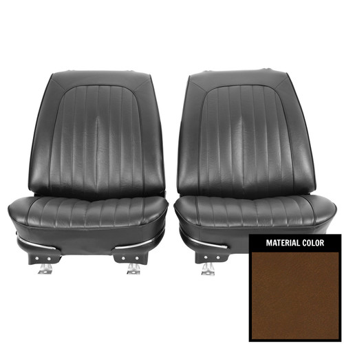 1972 Pontiac GTO/LeMans Sport Dark Saddle Pre-Assembled Front Bucket Seats
