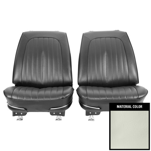 1972 Pontiac GTO/LeMans Sport White Pre-Assembled Front Bucket Seats