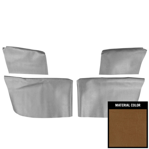 1962-63 Pontiac Tempest, LeMans; Rear Arm Rest Covers; Saddle