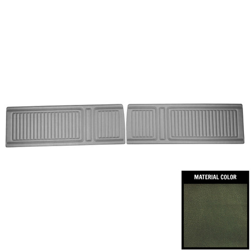 1972 Duster, 340; Dart Demon, Demon 340; Coachman Front Door Panels; Dark Green