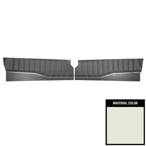 1972 Duster, 340; Dart Demon, Demon 340; Woodgrain Front Door Panels; White