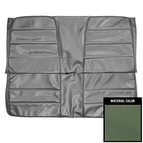 1972-73 Dodge Charger; Hdtp; Coachman Rear Bench Seat Cover; Dark Metallic Green