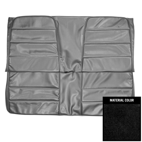 1972-73 Dodge Charger; Hardtop; Coachman Rear Bench Seat Cover; Black