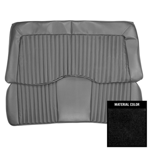 1972 Mopar E-Body; Hardtop; Rear Bench Seat Cover; Black