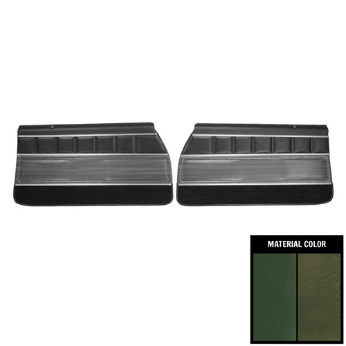 1972 Buick Skylark/350/Custom/GS Pre-Assembled Dark Green Front Door Panels