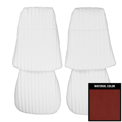 1973 Pontiac Ventura/GTO Red Front Bucket Seat Covers