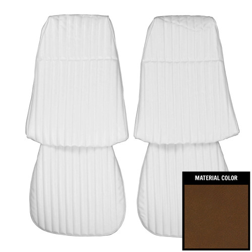 1973 Pontiac Ventura/GTO Dark Saddle Front Bucket Seat Covers