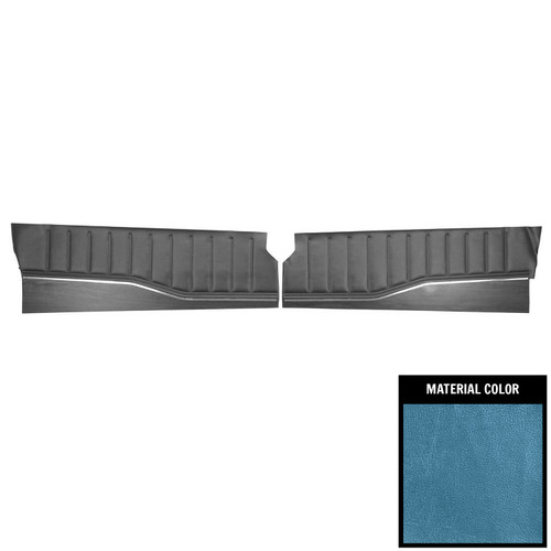 1973 Dodge Charger, SE; Front Door Panels; Bright Blue