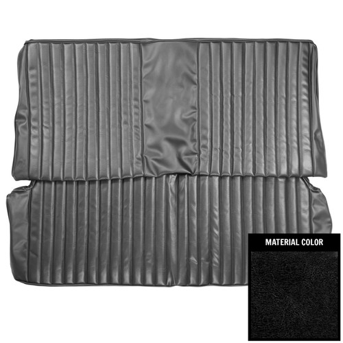 1973 Duster, 340; Dart Sport, Sport 340; Hardtop; Rear Bench Seat Cover; Black