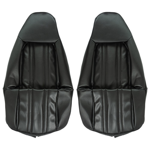 1973 Chevrolet Monte Carlo Black Front Swivel Bucket Seat Covers