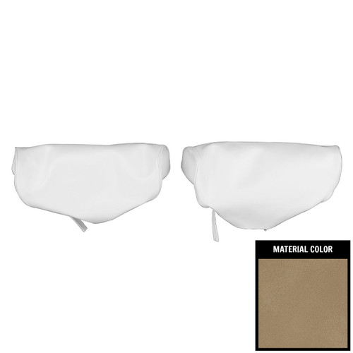 1973-1974 Chevrolet Nova Sandalwood Bench Seat Head Rest Covers