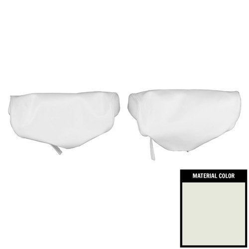 1973-1974 Chevrolet Nova White Bench Seat Head Rest Covers