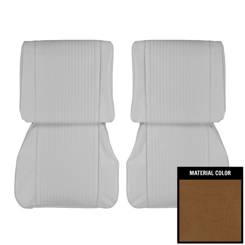 1962 Pontiac Grand Prix; Front Bucket Seat Covers; Saddle
