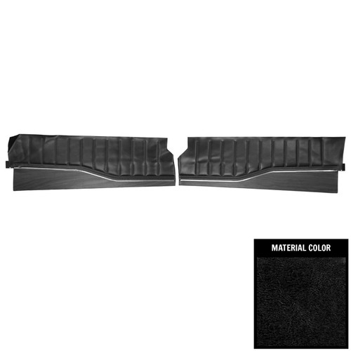 1974 Dodge Charger, SE; Front Door Panels; Black