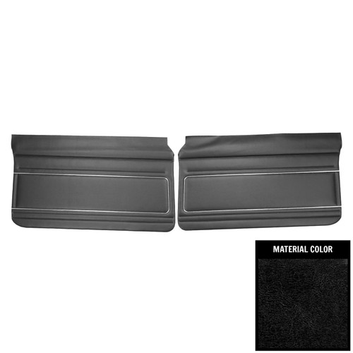 1975-76 Nova; Front Door Panels; Black