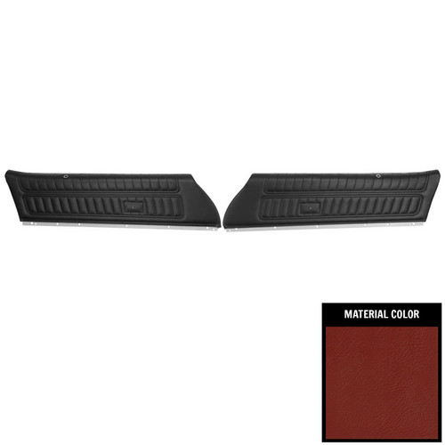 1976 Camaro/Firebird Standard Pre-Assembled Red Front Door Panels