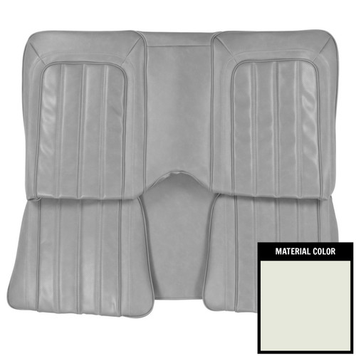 1976 Pontiac Firebird Hardtop Deluxe White Rear Bench Seat Cover