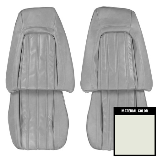 1976 Pontiac Firebird Deluxe White Front Bucket Seat Covers