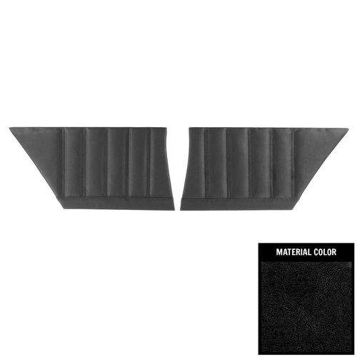 1976 Chevrolet Monte Carlo; 2 Door Coupe; Rear Side Panels; Black
