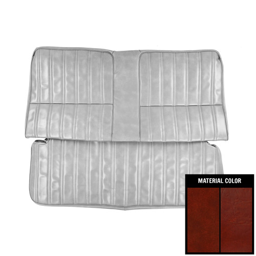 1977 Chevrolet Malibu/Laguna Hardtop Firethorn Rear Bench Seat Cover