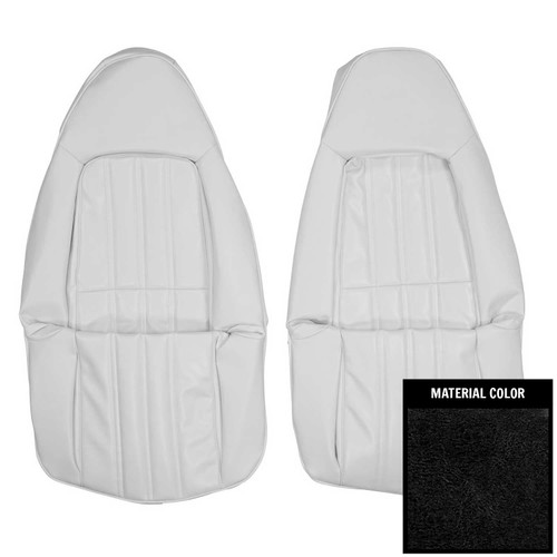1977 Chevrolet Malibu/Laguna Black Swivel Bucket Seat Covers