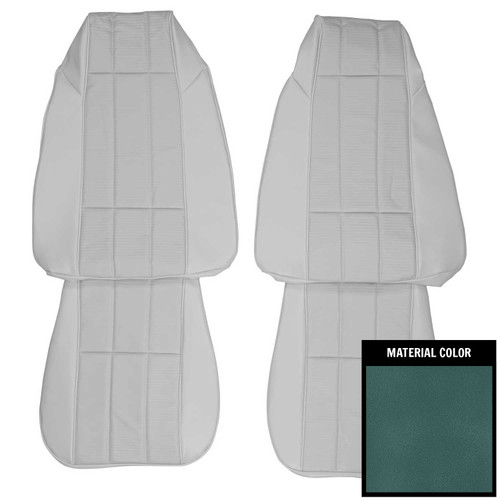 1977 Chevrolet Camaro LT Custom Vinyl Light Blue Front Bucket Seat Covers