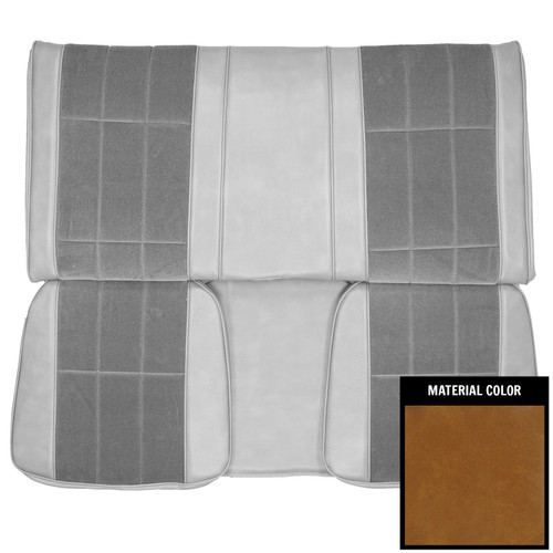 1977-78 Chevrolet Camaro LT Hardtop Custom Cloth Camel Rear Bench Seat Cover