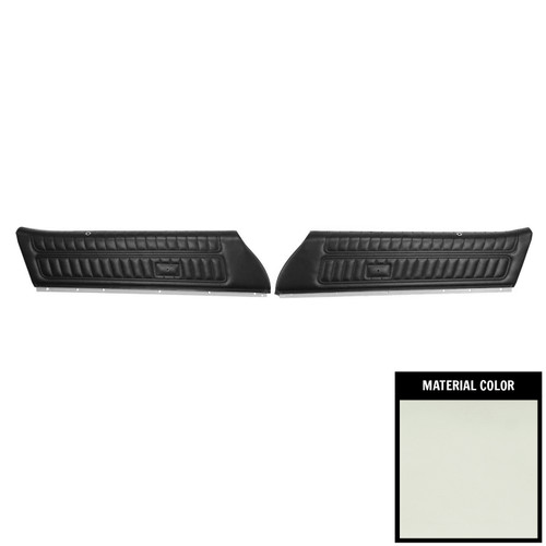 1977 Camaro, Firebird; Standard Pre-Assembled Front Door Panels; White