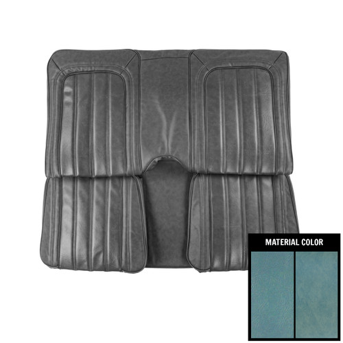1977 Pontiac Firebird Hardtop Deluxe Light Blue Vinyl Rear Bench Seat Cover
