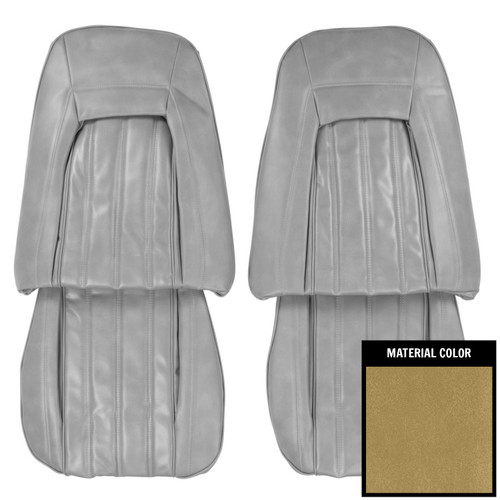 1977 Pontiac Firebird Deluxe Saddle Vinyl Front Bucket Seat Covers