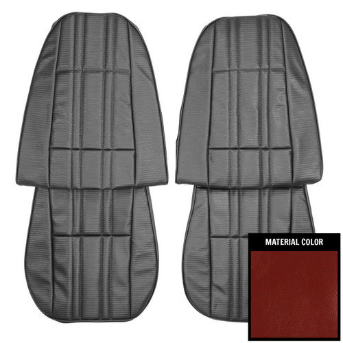 1977-1978 Chevrolet Nova 2-Door Sedan Standard Carmine Front Bucket Seat Covers